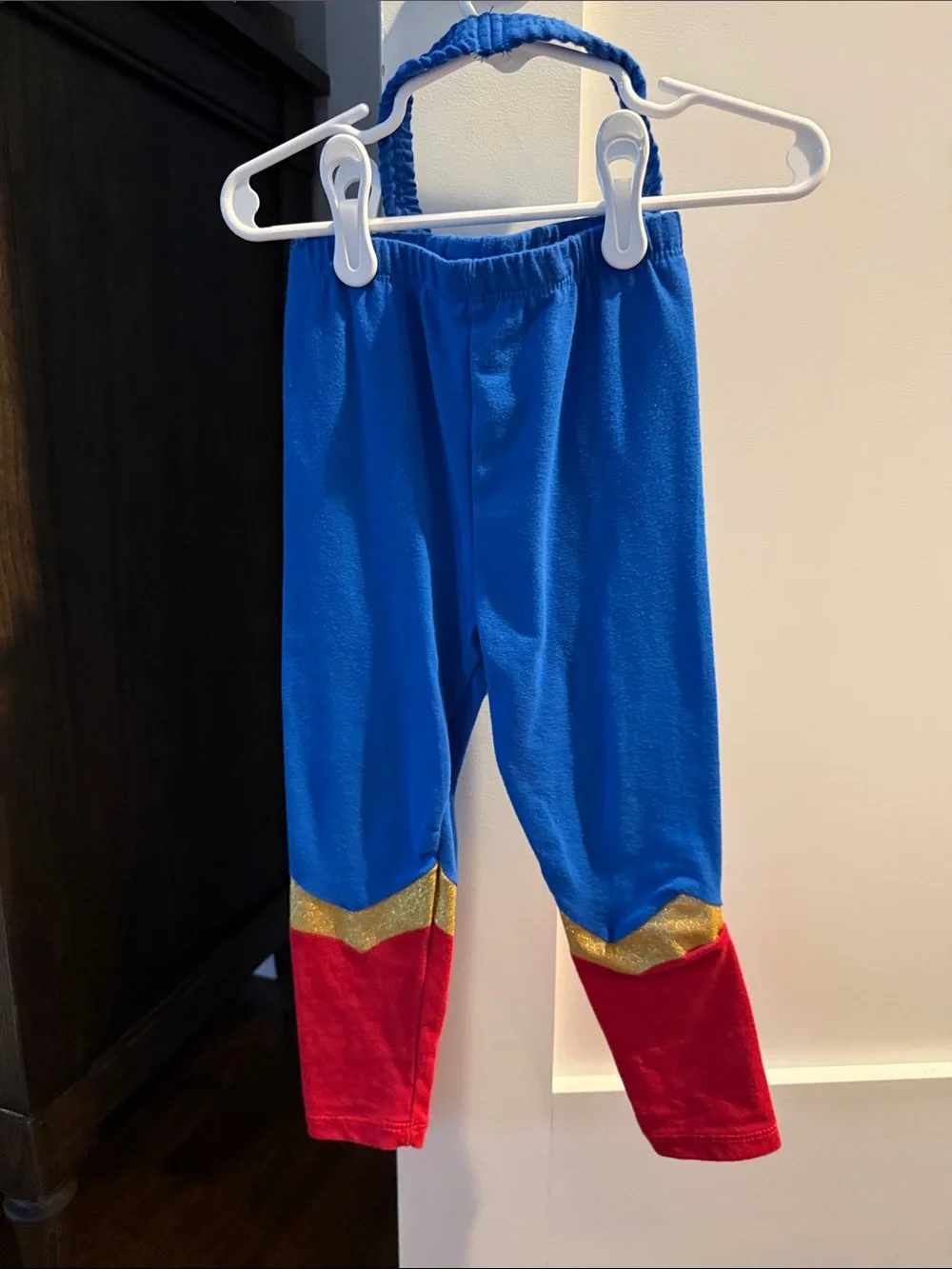 DC Comics Blue and Red Supergirl Costume Dress with Gold Accents